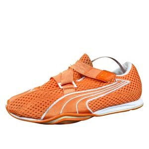 PUMA Mostro Women's Size 6.5 Orange Black Mesh Sneakers Sport Comfort